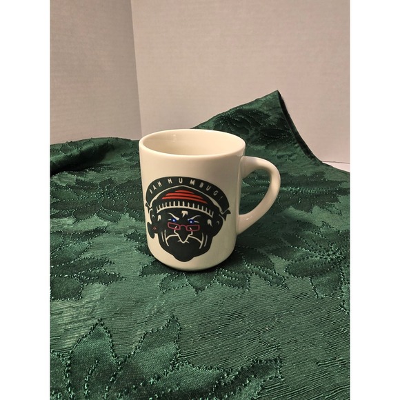 Denny's Mug Bah Humbug Grumpy Face Christmas Holiday Ceramic Coffee Cup - Picture 3 of 8